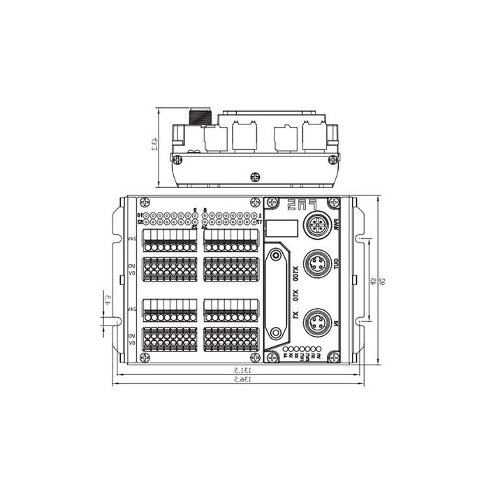 EtherCAT协议、32DI、NPN、端子式、IP20远程模块、009E31